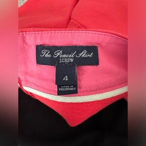 J Crew pink/salmon pencil skirt